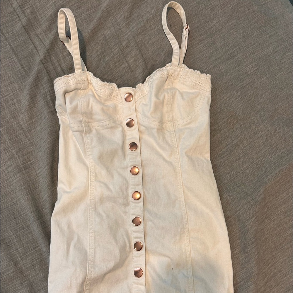 White button Forever 21 mini dress